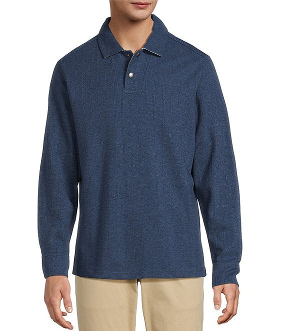 Tommy Bahama Las Arias LS Polo in Carbon Navy