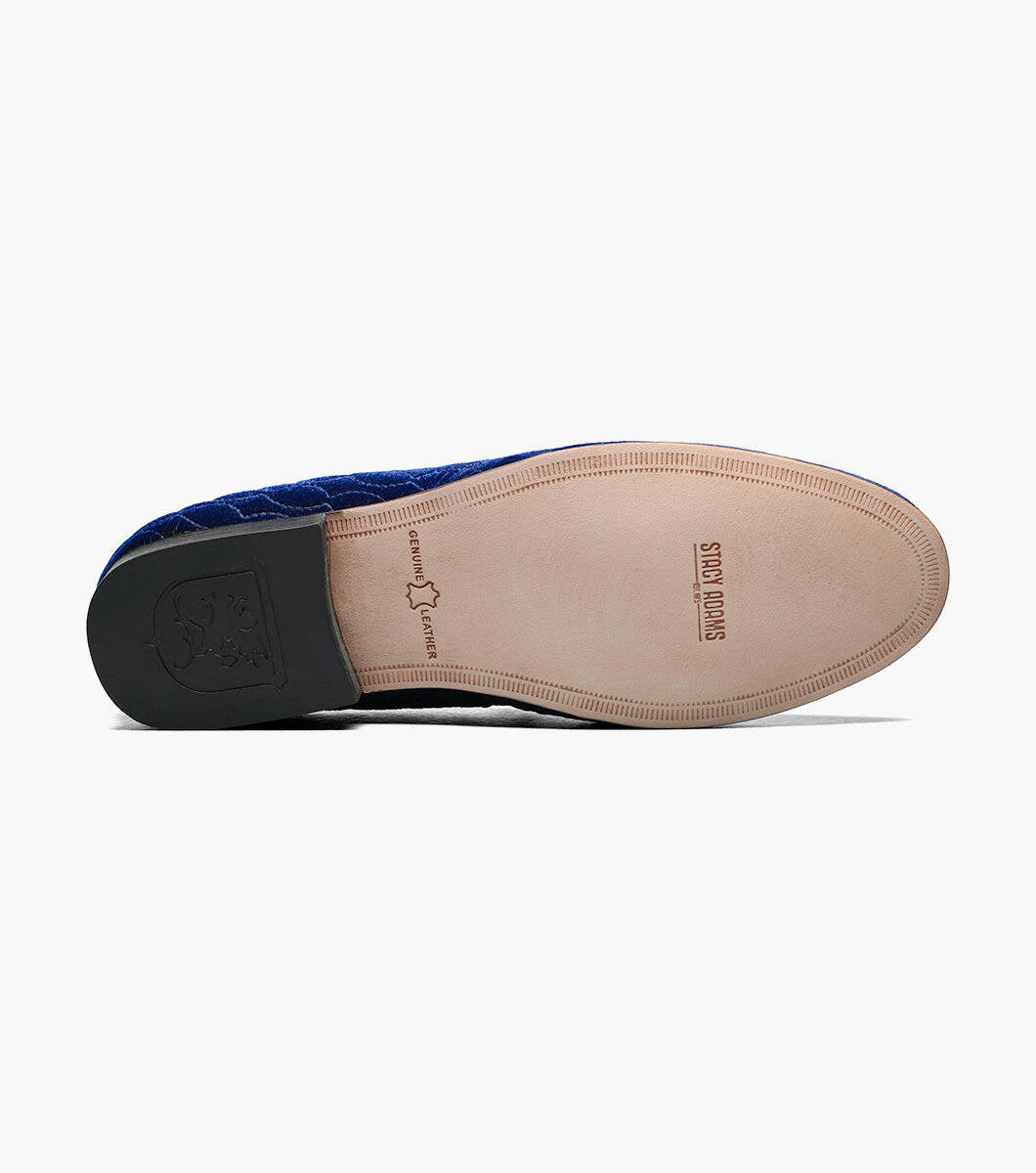 Stacy Adams Valet Slip On Bit Loafer in Dark Blue