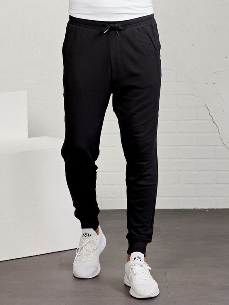 TASC Mens Stadium French Terry Jogger in Black
