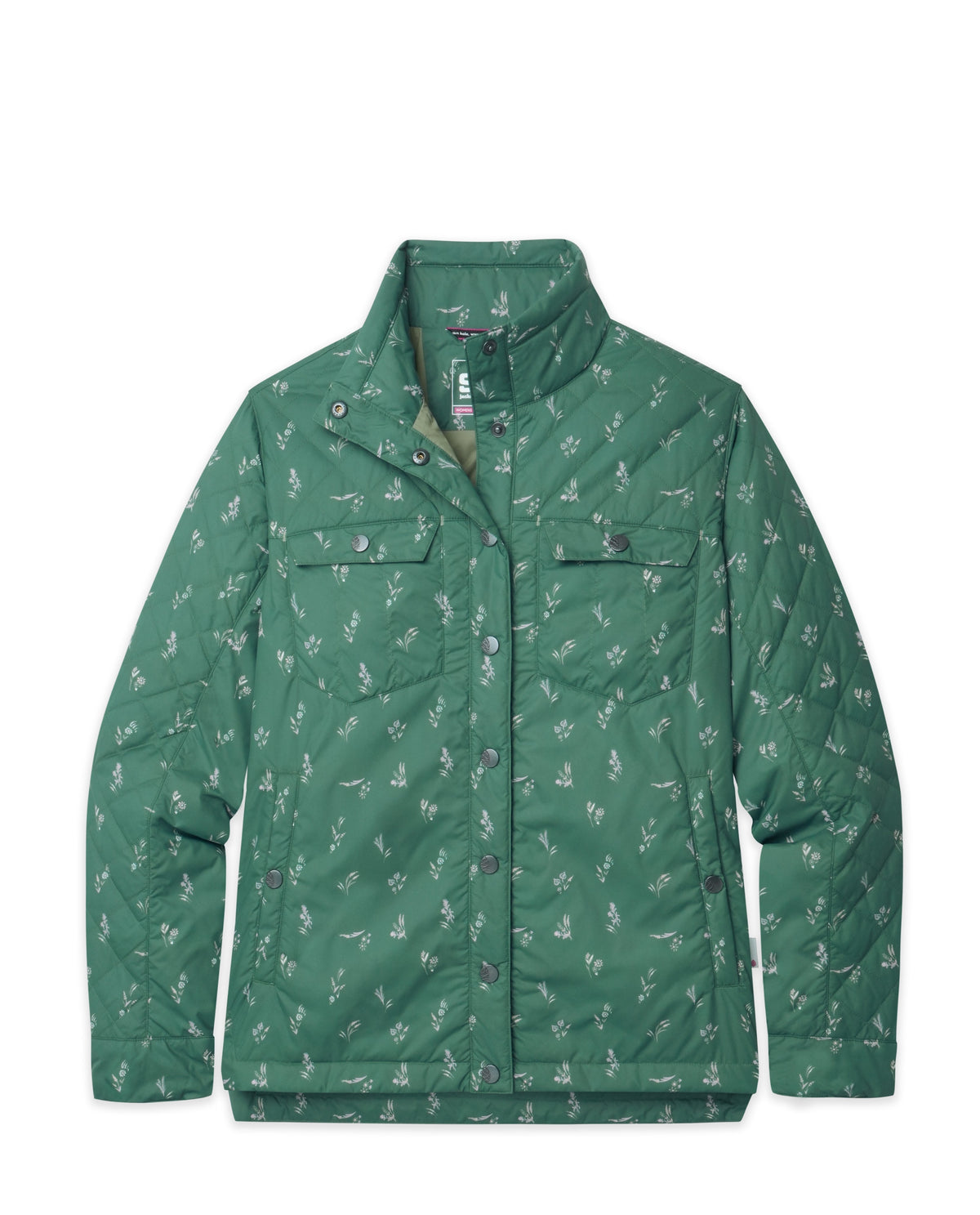 Womens Stio Skycrest Snap Shirt in Forestline Floral
