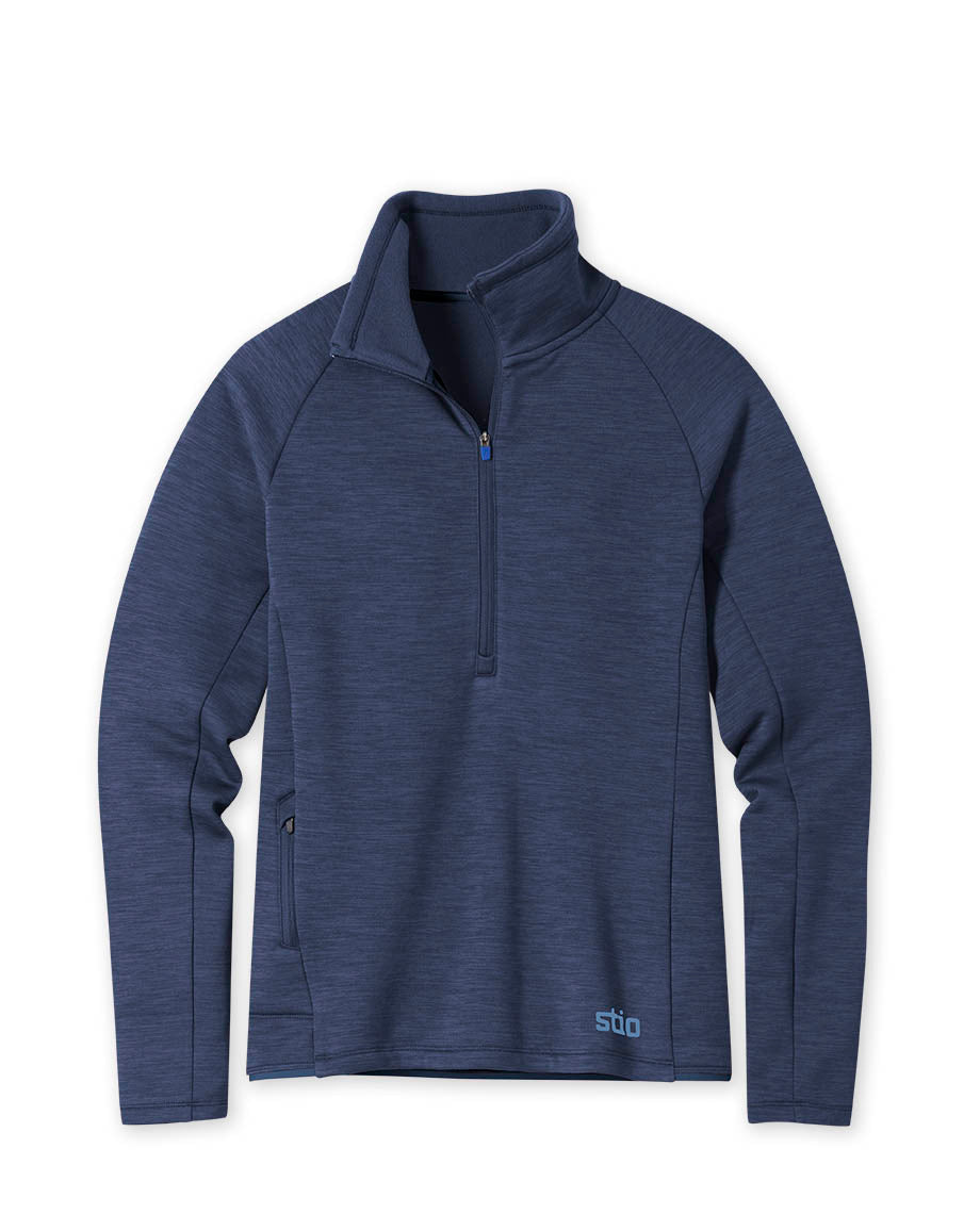 Womens Stio Glide Power Stretch Half Zip in Mountain Shadow
