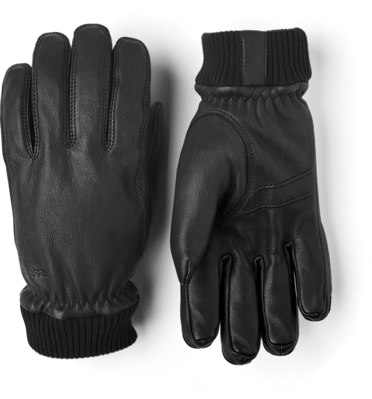Hestra Mens Tore Leather Gloves in Black