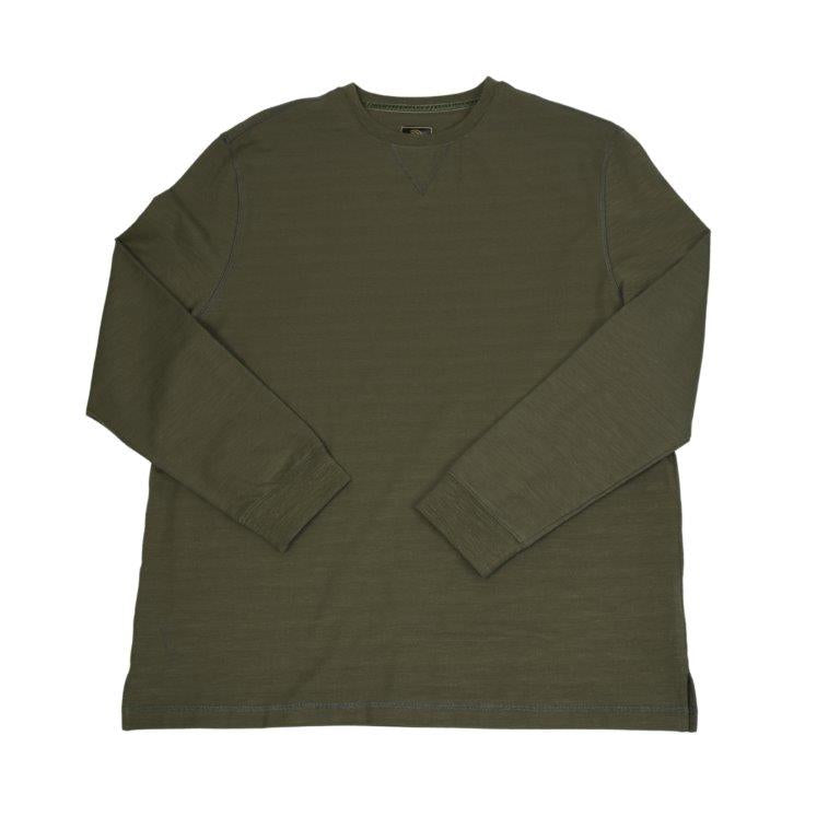 F/X Fusion Long Sleeve Crew Neck Tee in Olive