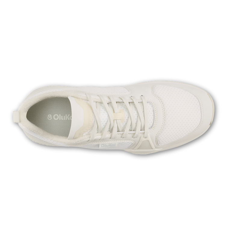 Womens Olukai Anau Pickleball Sneakers in Bright White