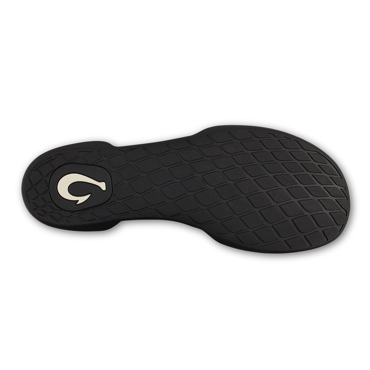 Olukai Mens Moloa Hulu II Slipper in Dark Shadow