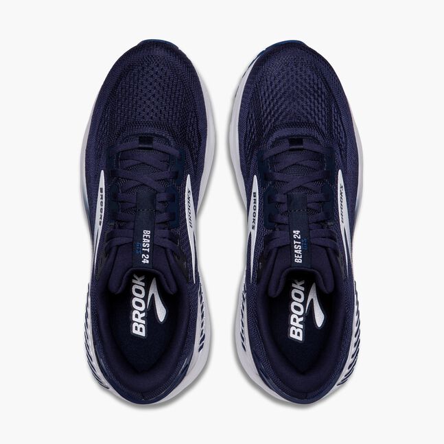 Brooks Mens Beast GTS 24 in Peacoat/True Navy/White