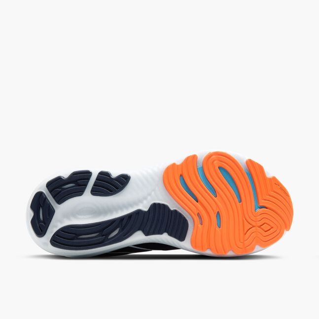 Brooks Mens Glycerin 22 Running Shoe in Peacoat/Blue Ribbon/Orange