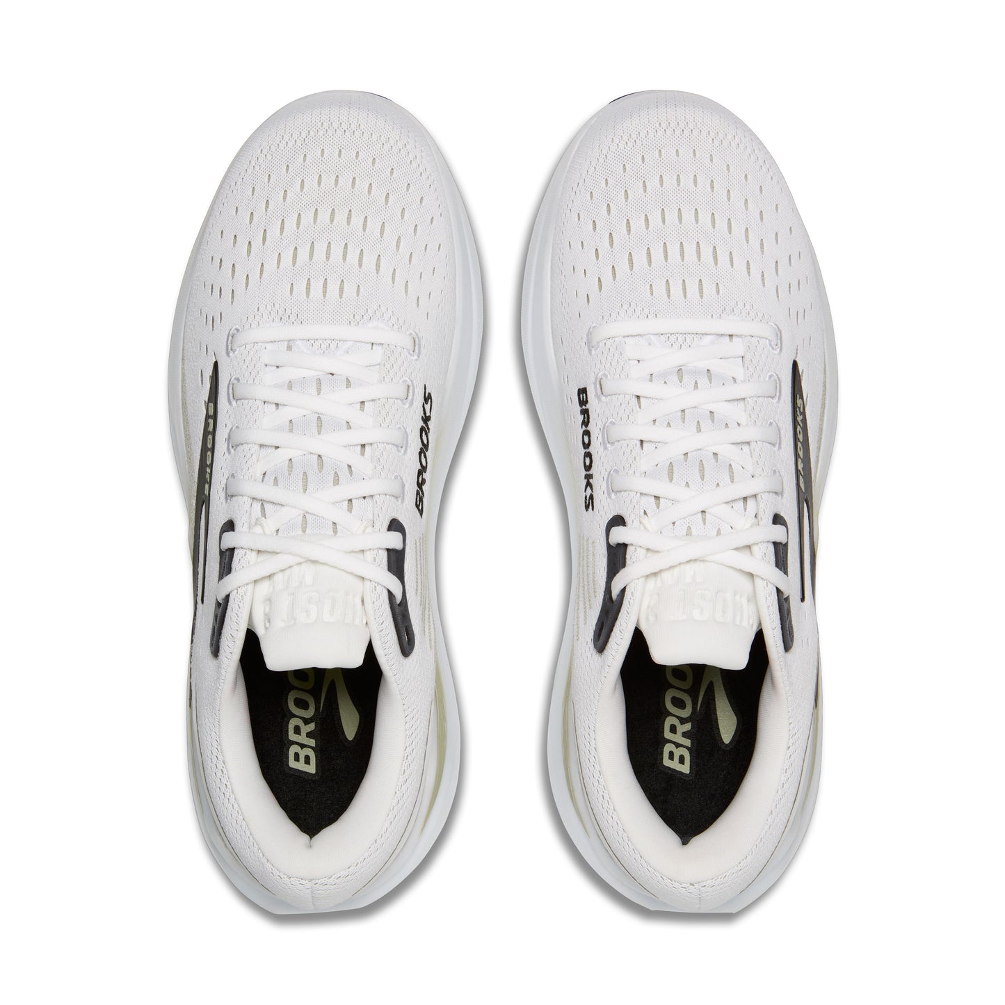 Brooks Mens Ghost Max 3 Running Shoe in Bright White/Tea/Black