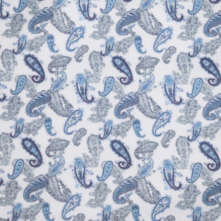 F/X Fusion Printed Performance Polo in Navy Mini Paisley