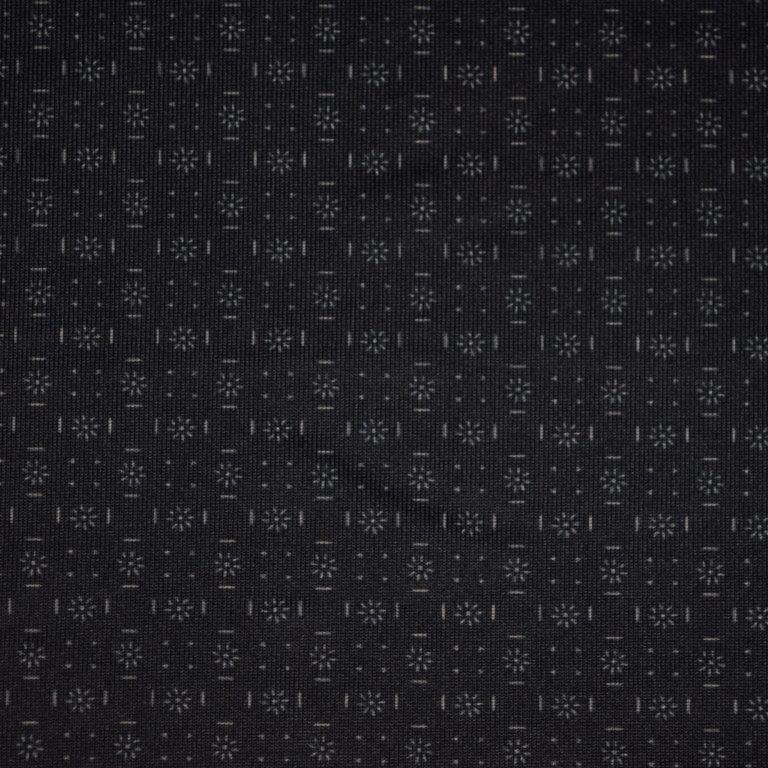 F/X Fusion Printed Performance Polo in Black Geo Print