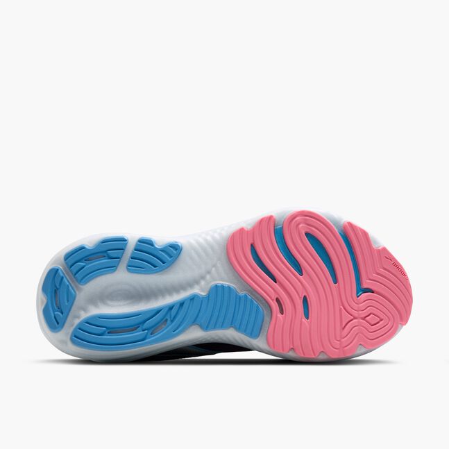 Womens Brooks Glycerin 22 Running Shoe in Blue Ribbon/Peacoat/Dianthus