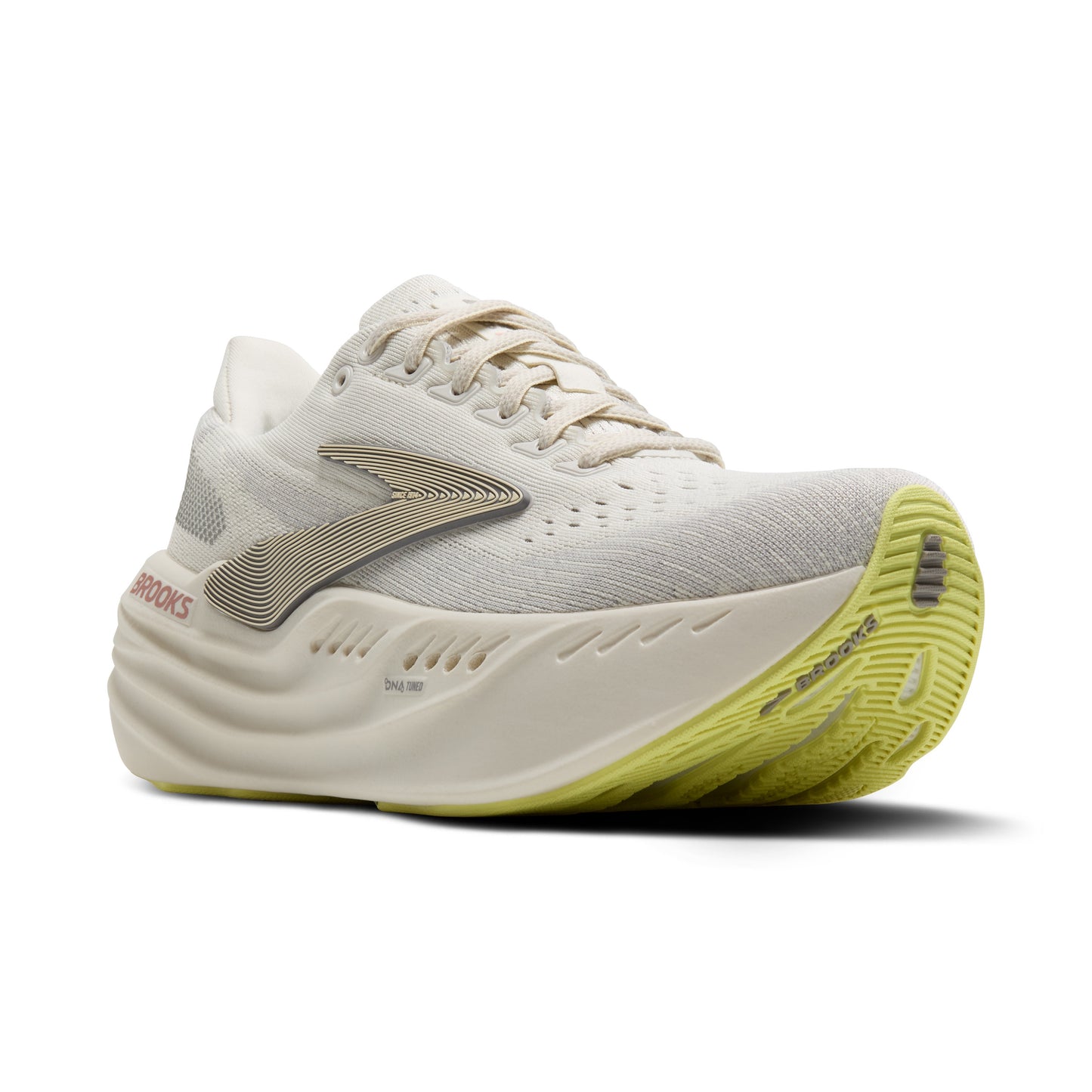 Womens Brooks Glycerin Max Running Shoe in Coconut/Alloy/Rose