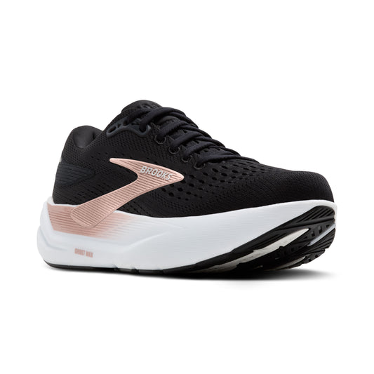 Womens Brooks Ghost Max 3 Running Shoe in Black/Black/Rose Gold