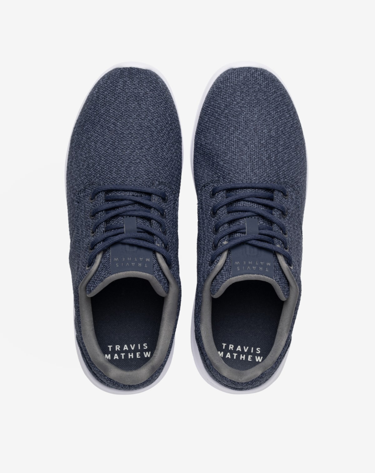 Travis Mathew The Daily Knit 2 Knit Lace Up Sneaker in Mood Indigo