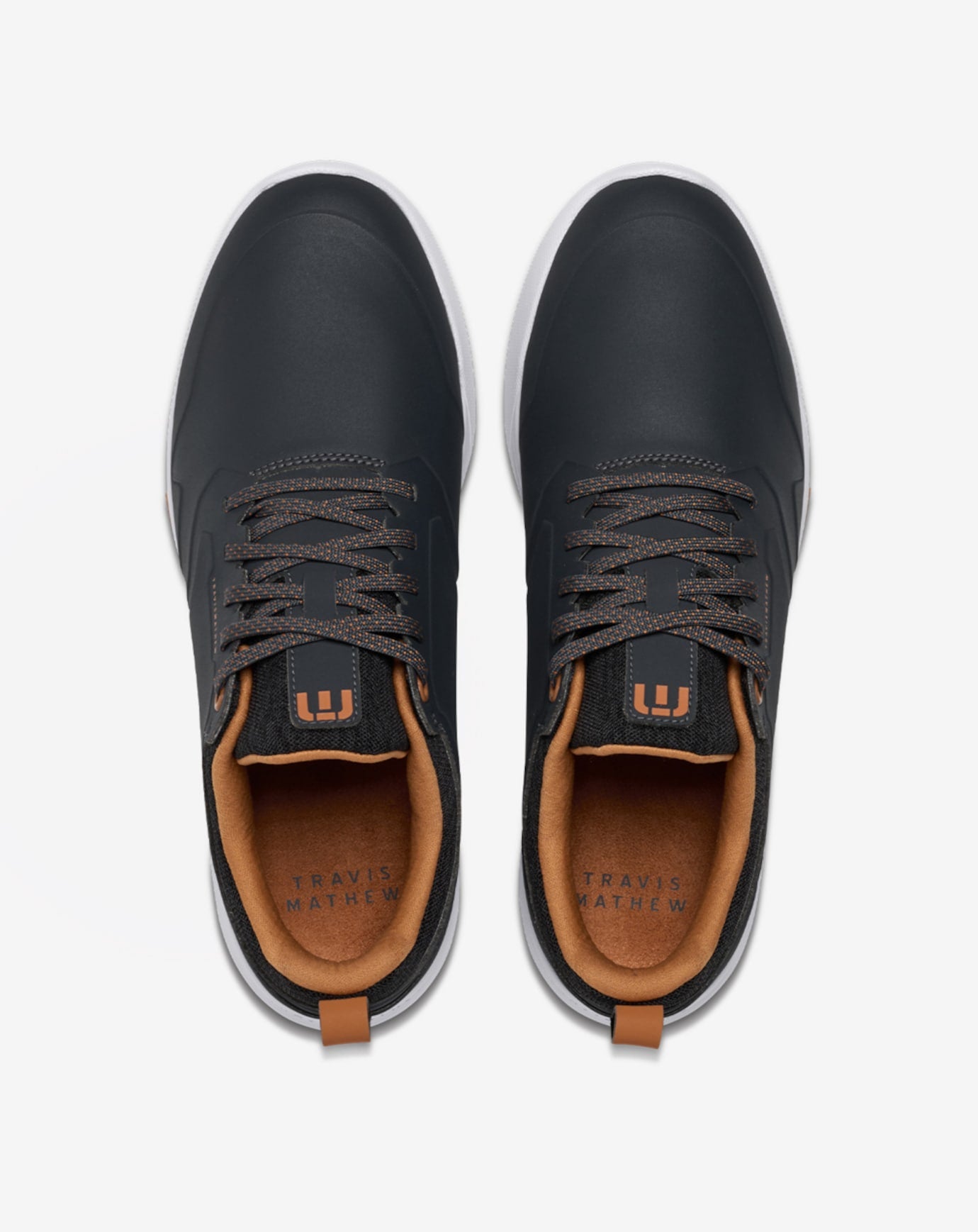 Travis Mathew Daily Pro Hybrid Plus Golf Shoe in Ebony/Almond