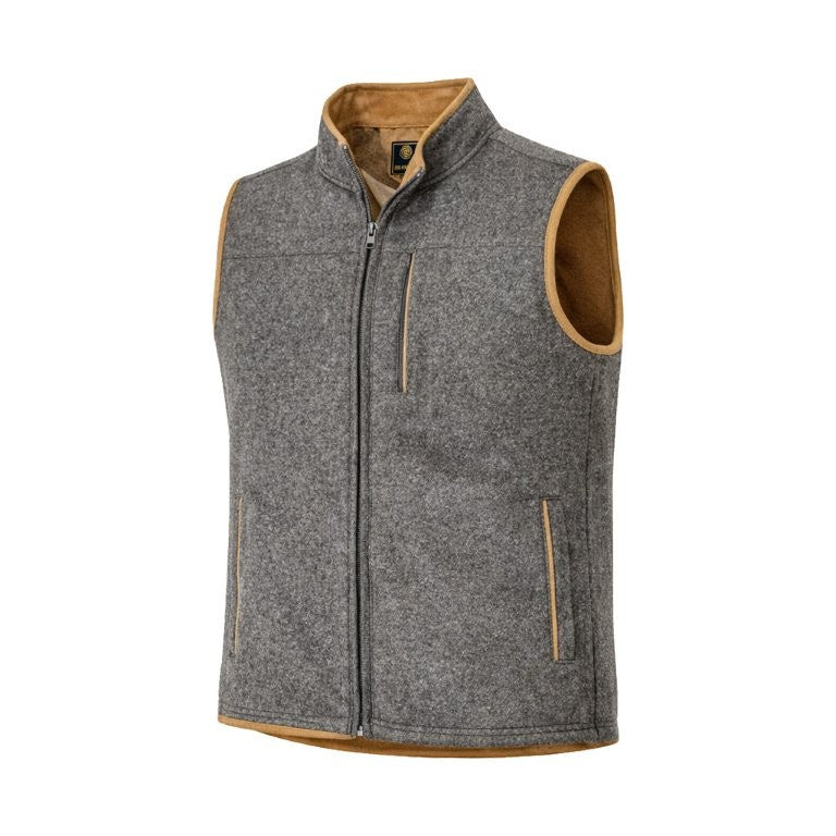 F/X Fusion Melton Melange Vest in Taupe