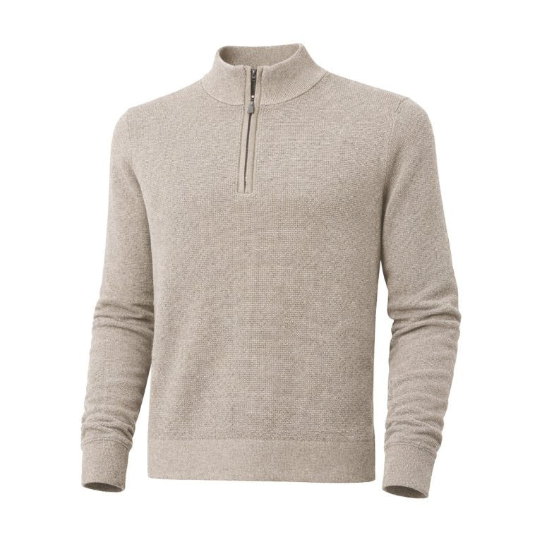 F/X Fusion Thermal Quarter Zip in Latte/Grey