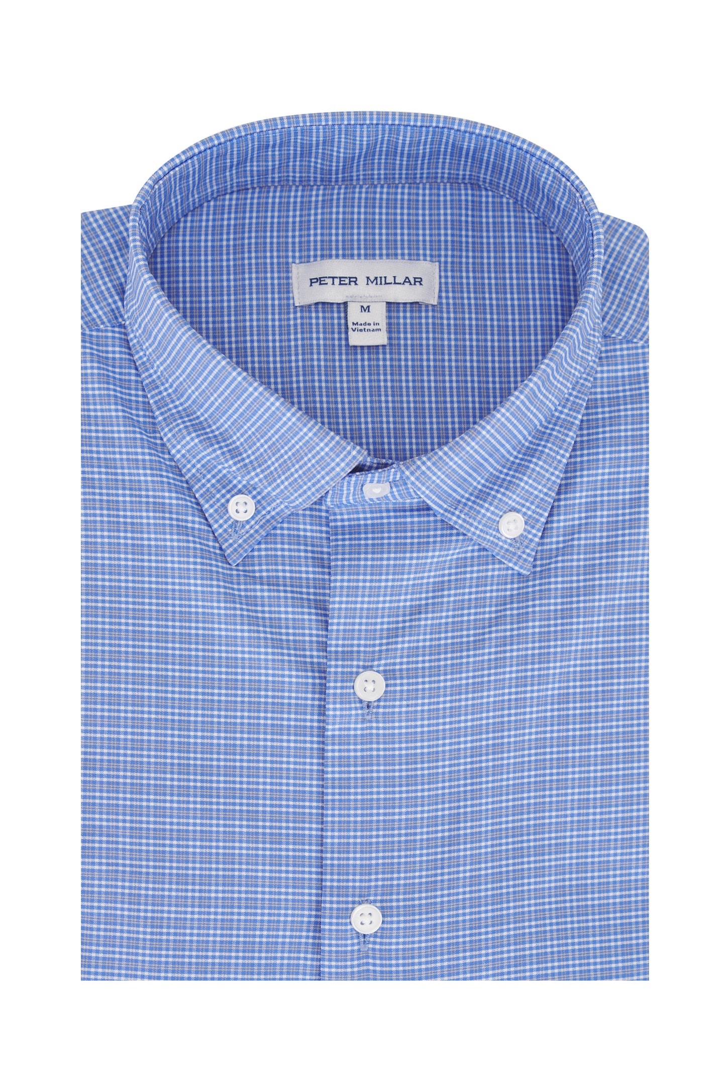 Peter Millar Petaluma Performance Twill Sport Shirt in Evening Tide
