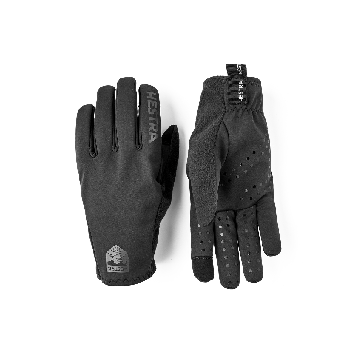 Hestra Mens Runners 5 Finger Gloves in Black