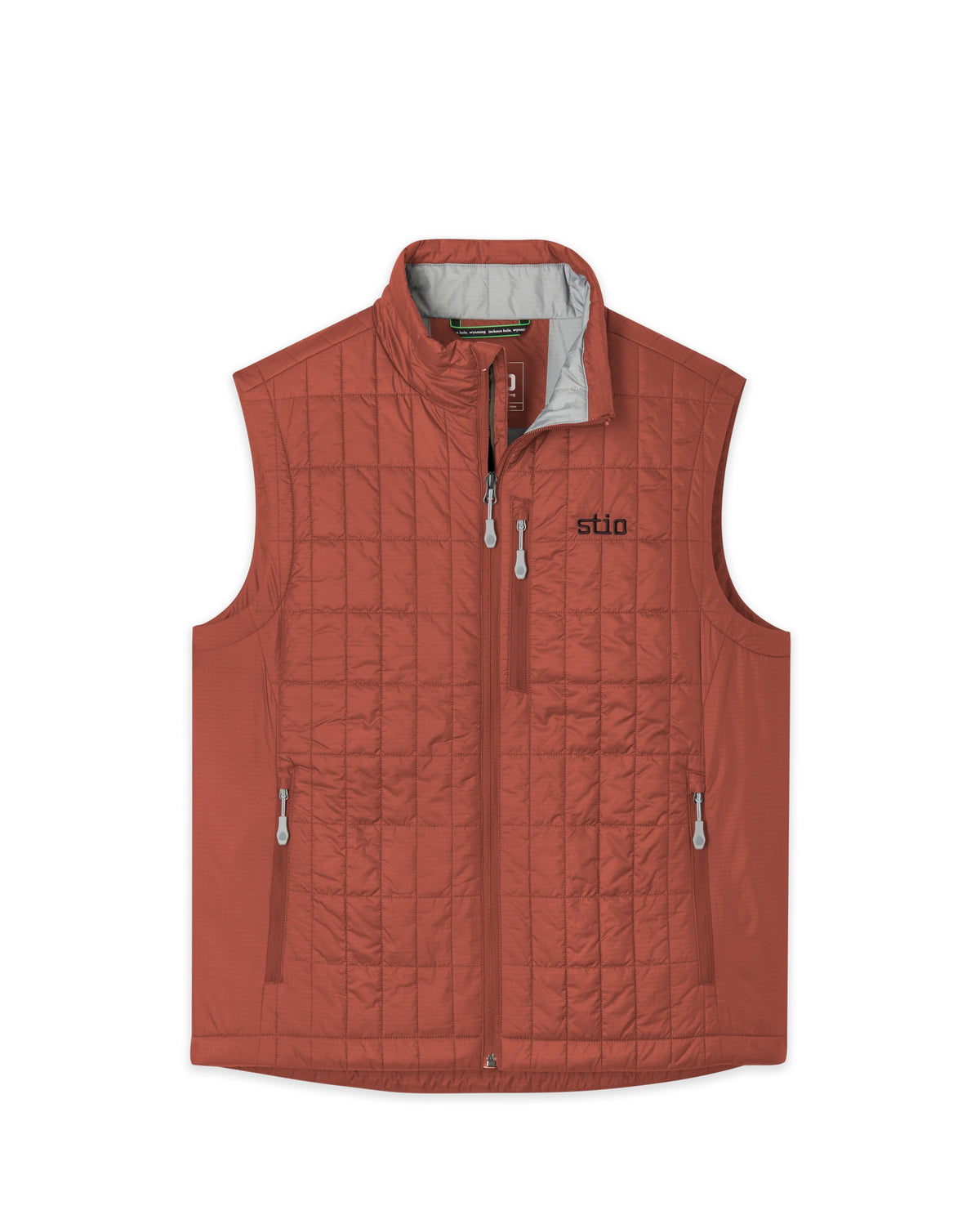 Stio Mens Azura Insulated Vest in Redrock