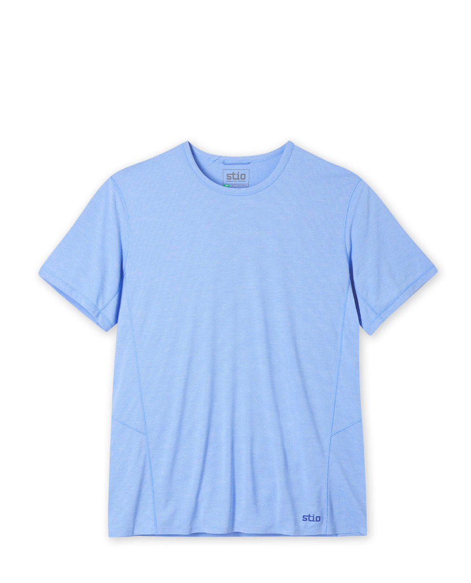 Stio Mens Lucent SS Tee in Chicory Flower Heather
