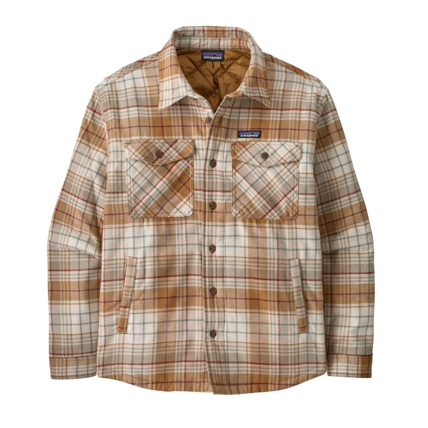 Patagonia Mens Lightweight Insulated Fjord Flannel Shirt in Depth: Nest Brown