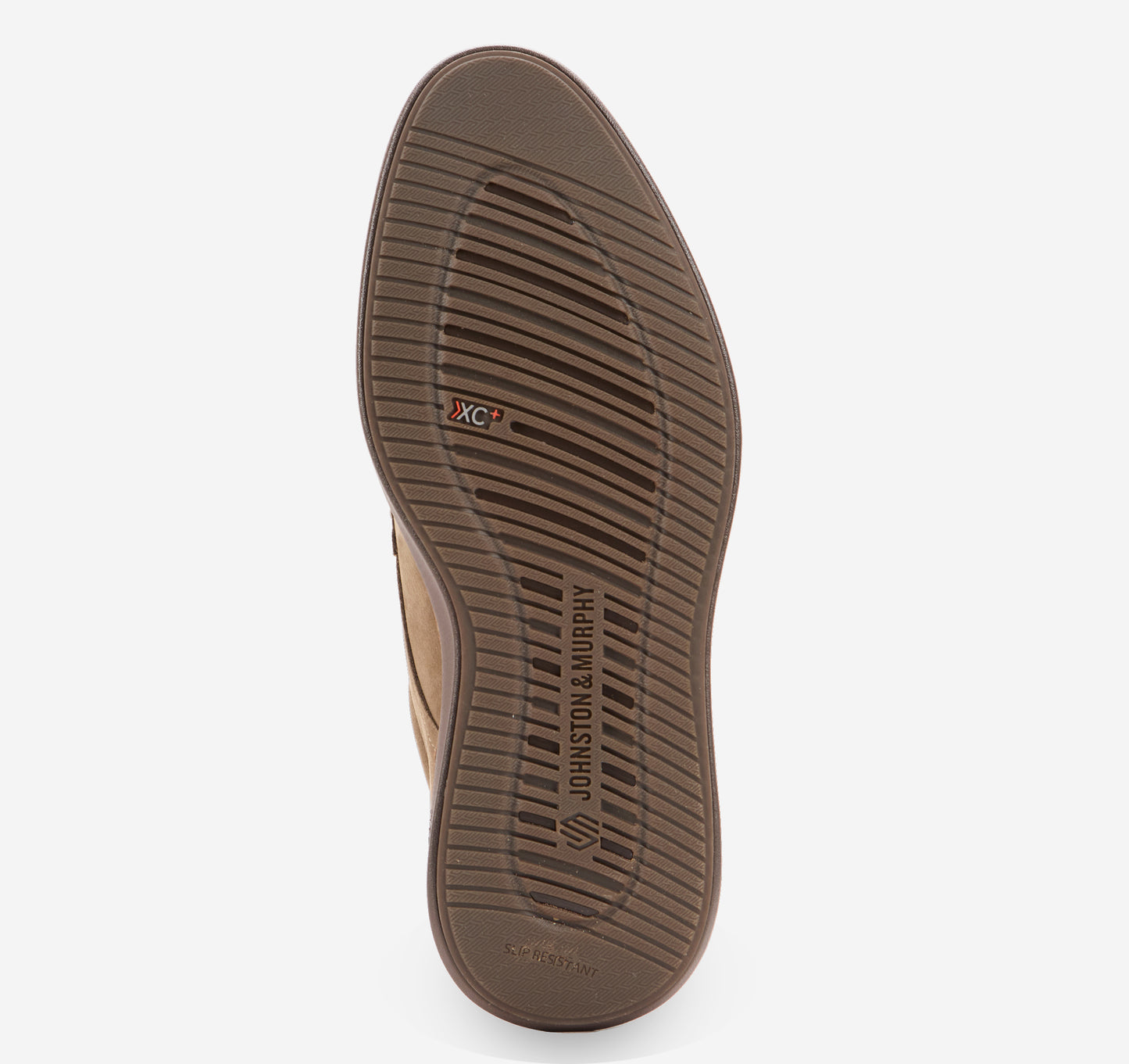 Johnston & Murphy XC+ Parker Plain Toe in Taupe Waterproof Nubuck