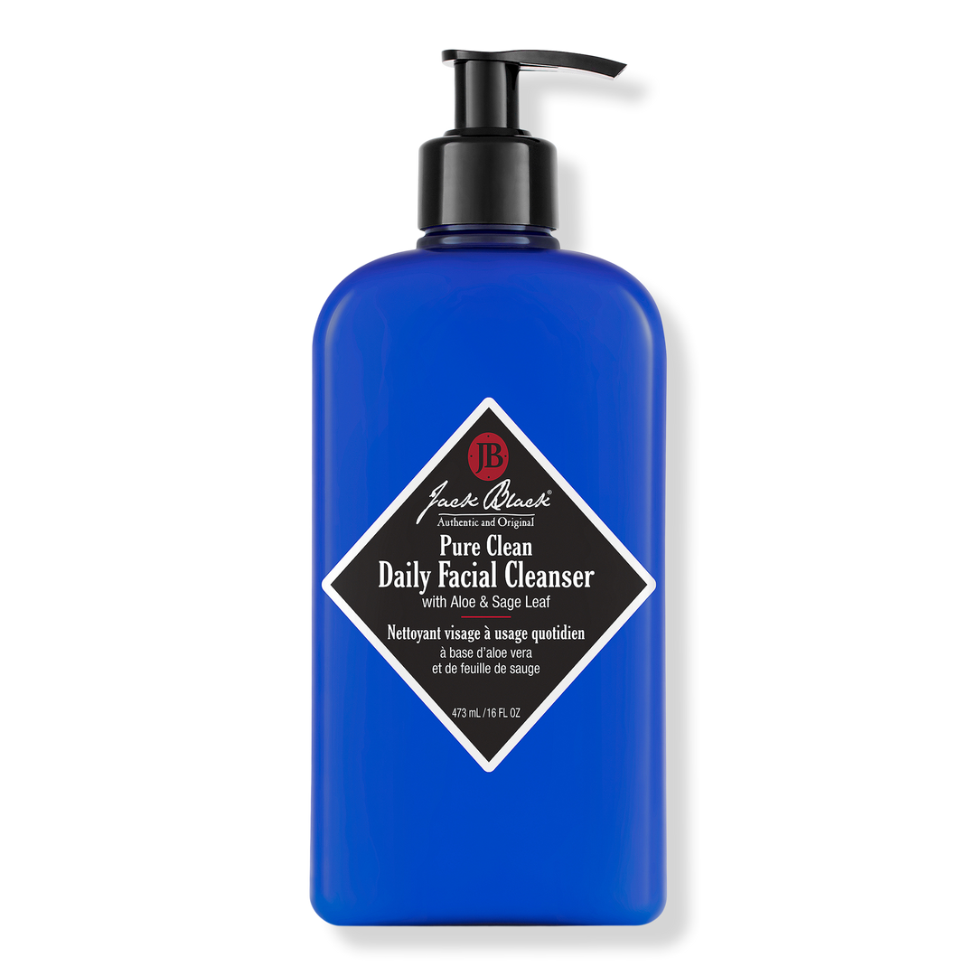 Jack Black 16 oz Pure Clean Daily Facial Cleanser with Aloe & Sage Leaf