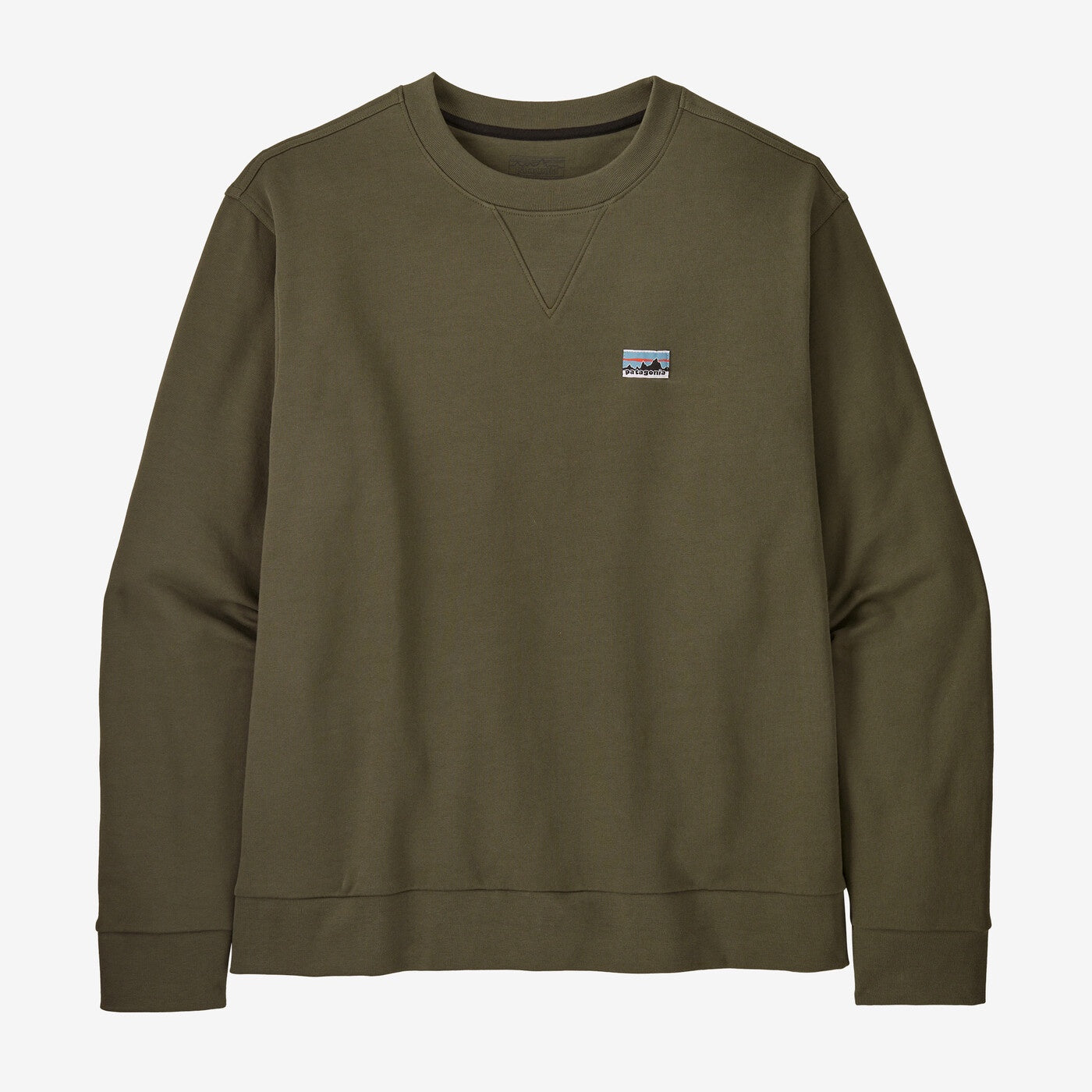 Patagonia Mens Daily Crewneck Sweatshirt in Basin Green Hornor Harrison