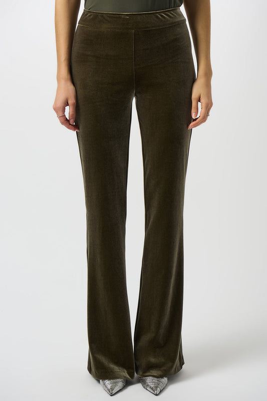 Womens Joseph Ribkoff High Waisted Flare Trouser in Khaki