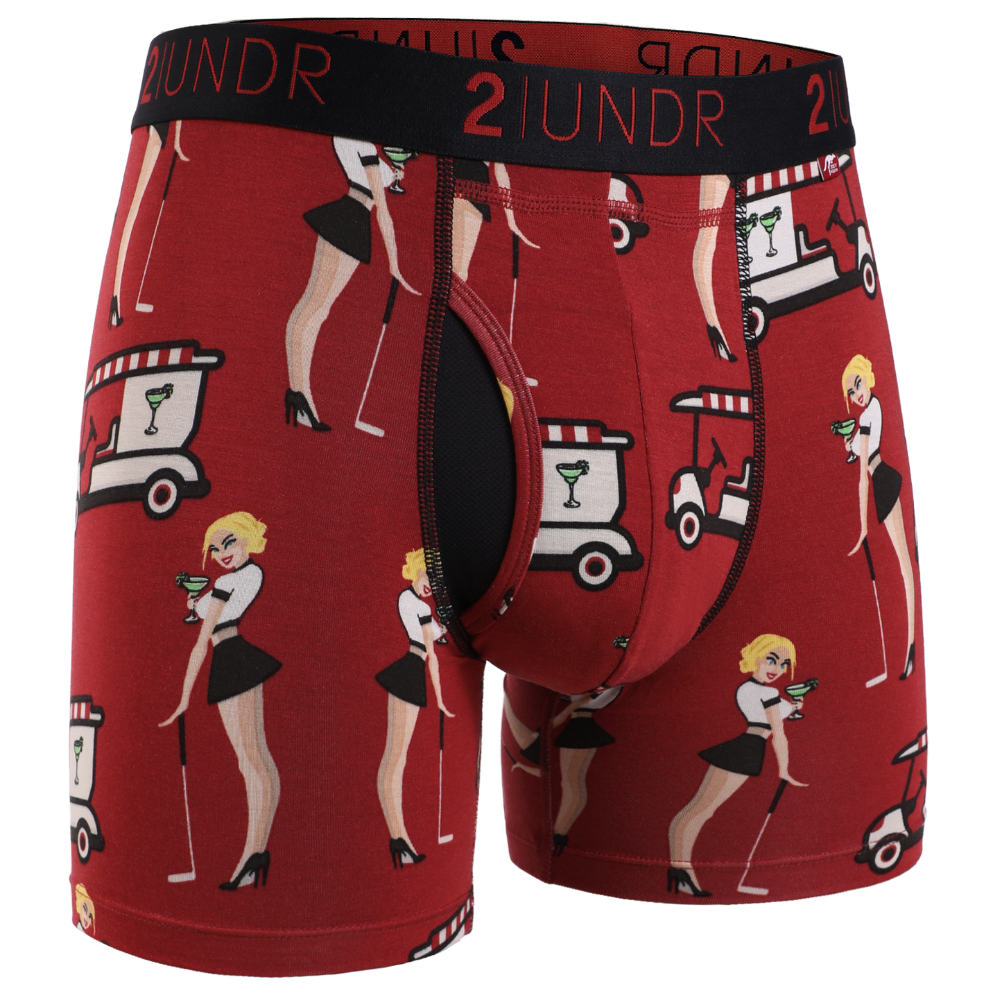 2 UNDR Swing Shift 6" Boxer Brief in Anita Margarita