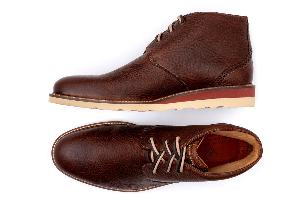 Martin Dingman Bull Ridge Royal Bullhide Chukka Boot in Chestnut