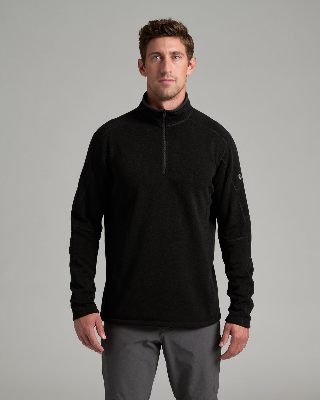 Kuhl Mens Revel Quarter Zip in Blackout