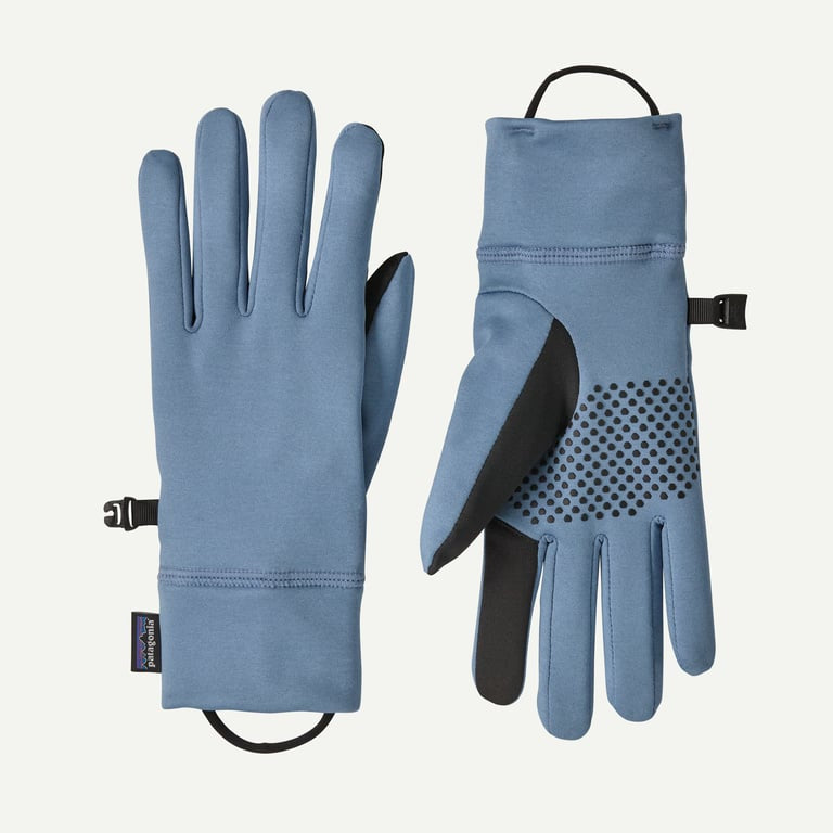 Womens Patagonia R1 Daily Gloves in Barnacle Blue