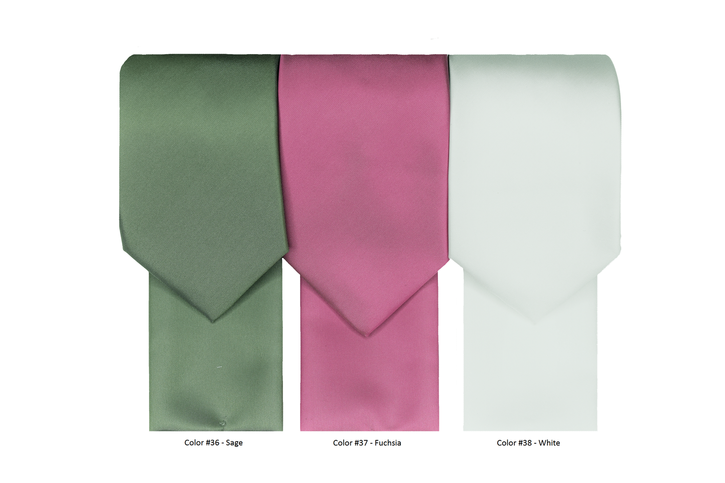 FX Fusion Solid Color Wedding Tie & Pocket Square Set in Fuchsia-Regular Length