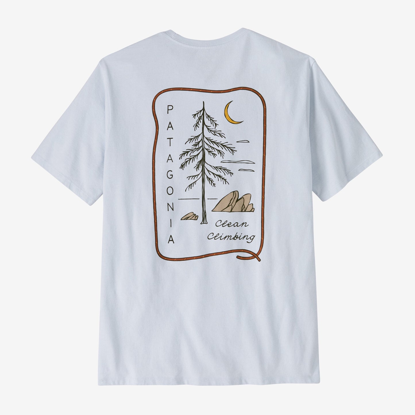 Patagonia Mens Clean Climb Roots Responsibili-Tee in White