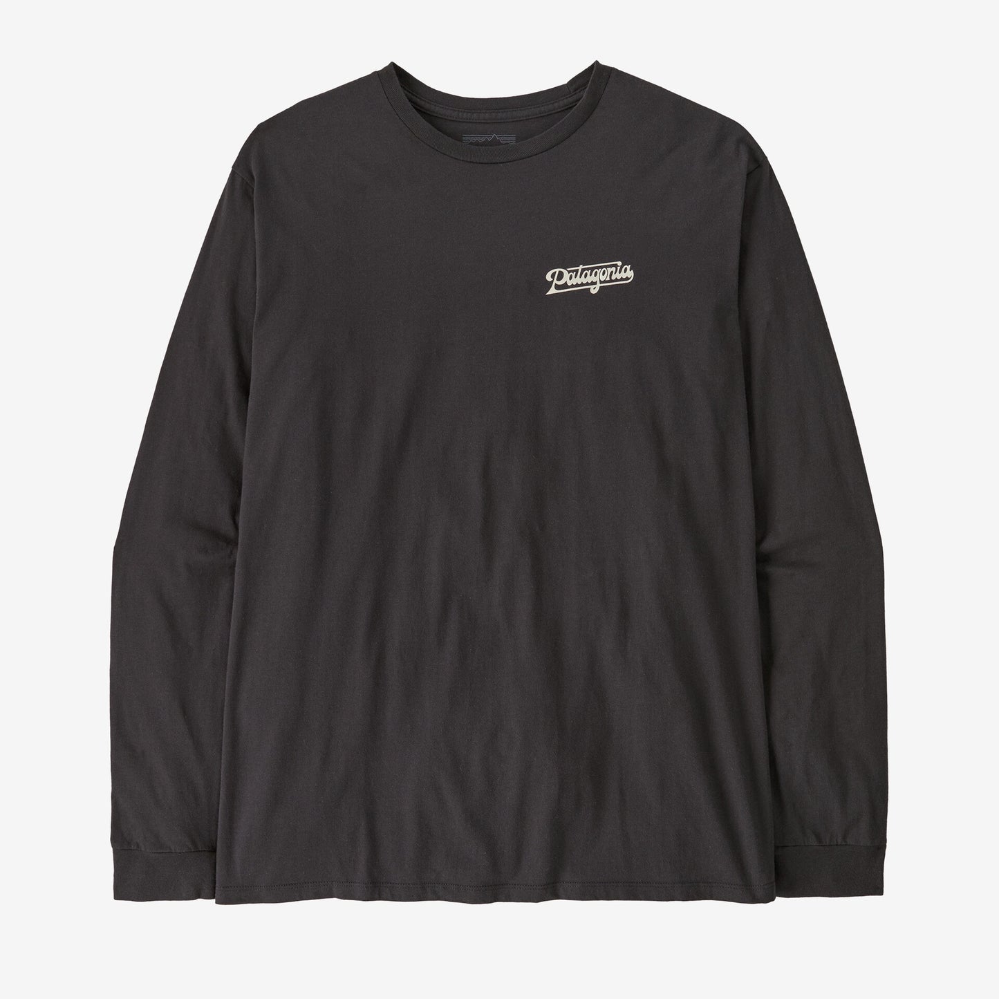 Patagonia Mens L/S Glider Type Organic T-Shirt in Ink Black