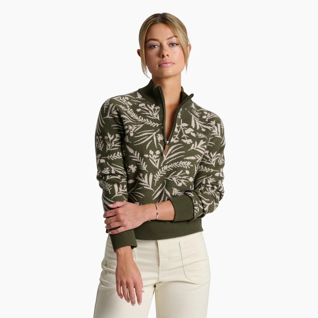 Womens Kuhl Viola Quarter Zip Sweater in Vine