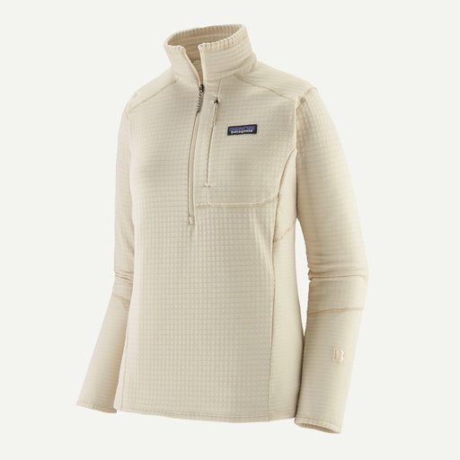 Womens Patagonia R1 Pullover in Wool White
