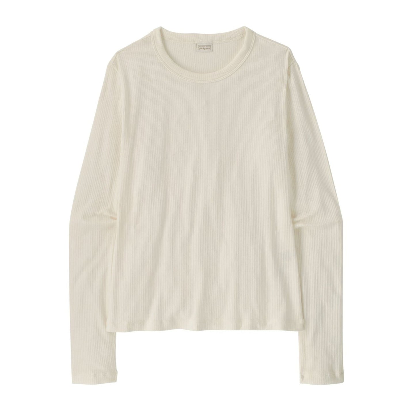 Womens Patagonia Long Sleeve Rib Knit Top in White