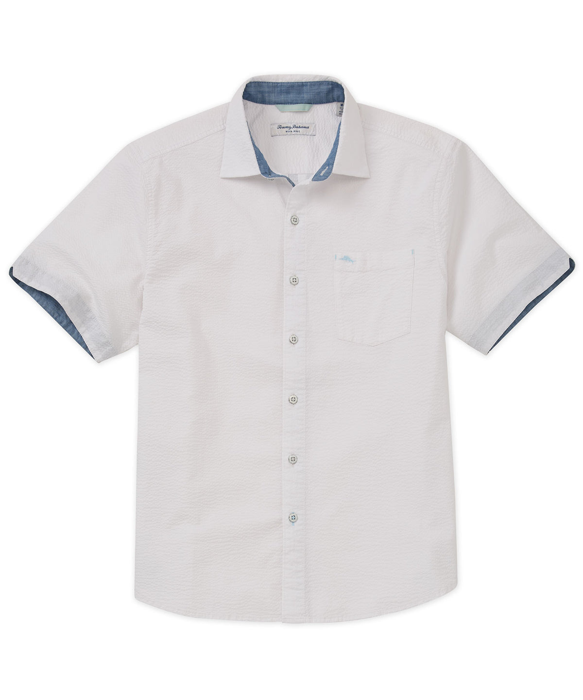 Tommy Bahama Nova Wave Short Sleeve Sport Shirt in White