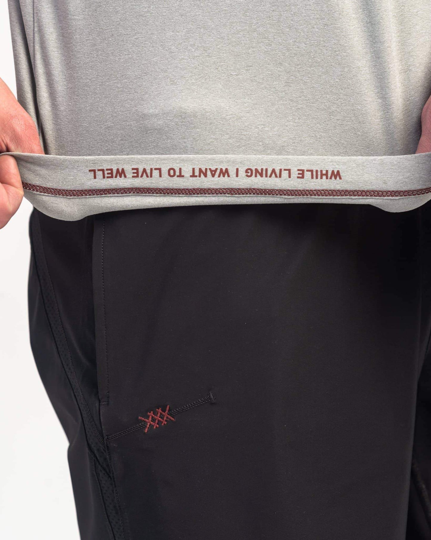 Rhone Mens Reign Short Sleeve Shirt in Light Grey