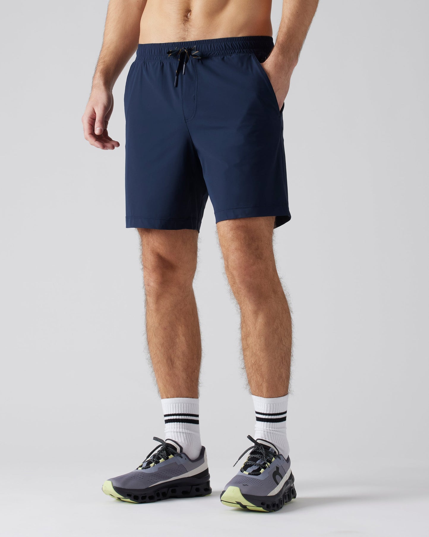 Rhone Mens 7" Lined Pursuit Short in True Navy