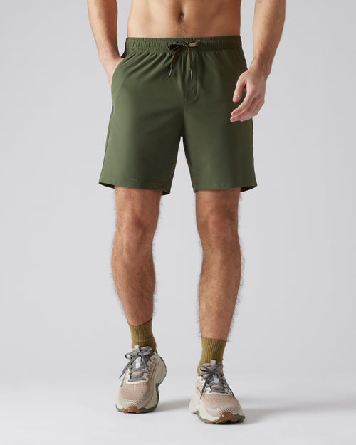 Rhone Mens Reign Short Sleeve Shirt in Lichen Green