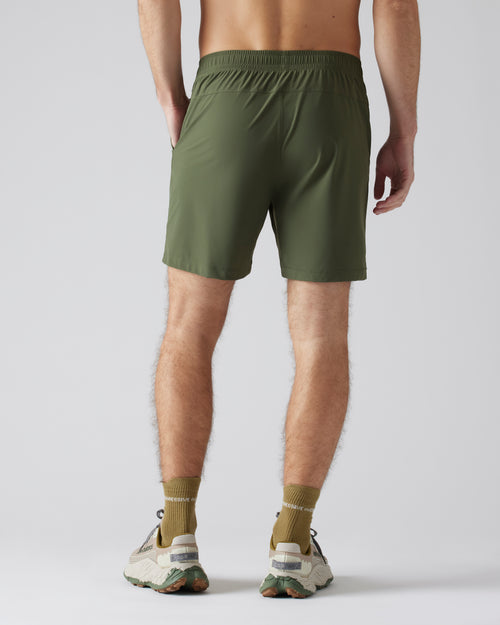 Rhone Mens Reign Short Sleeve Shirt in Lichen Green