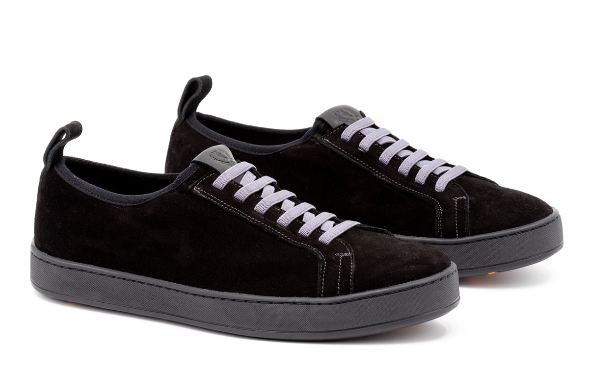 Martin Dingman Signature Sheep Skin Leather Sneaker in Black