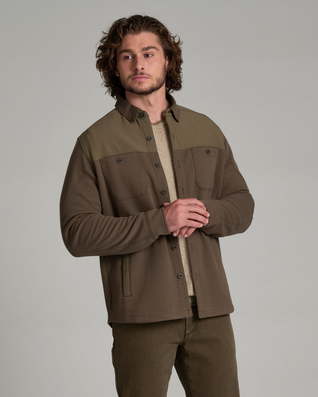 Kuhl Mens Relentr Shirt-Jacket in Kanteen