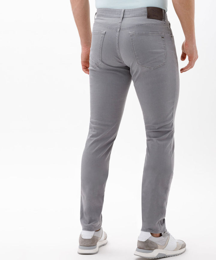 Brax Chuck Hi Flex Light 5 Pocket Pant in Silver