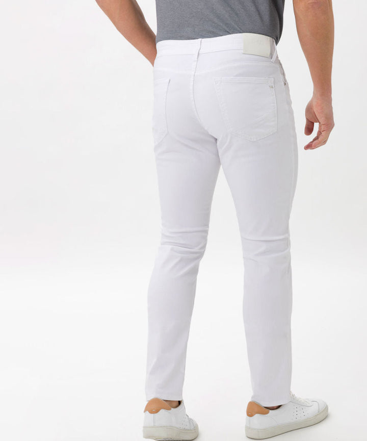 Brax Chuck Hi Flex Light 5 Pocket Pant in White