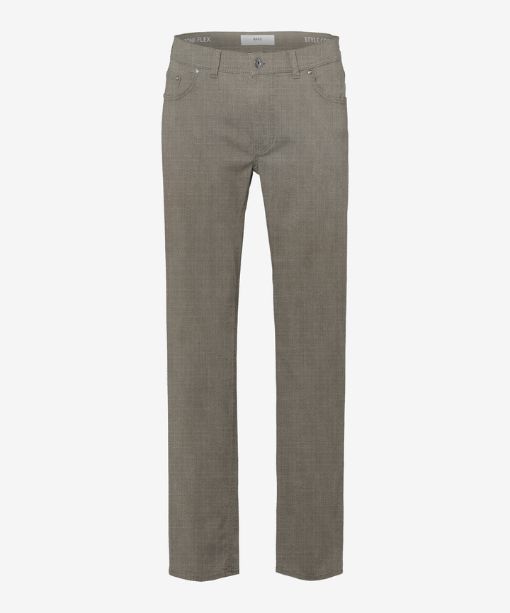 Brax Chuck Two-Tone Flex Pant in Nougat